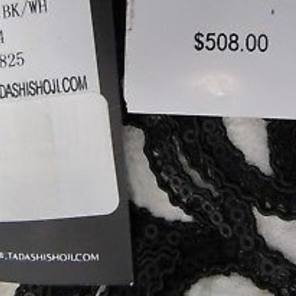 Tadashi Shoji Embellished Textured Crepe Gown - Picture 5 of 5